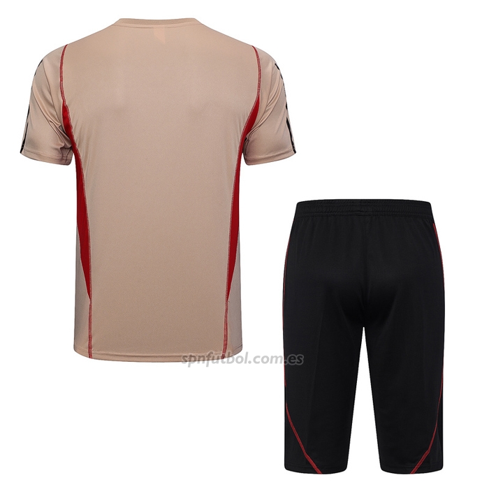 Chandal del Sao Paulo Manga Corta 2023-2024 Amarillo - Pantalon Corto